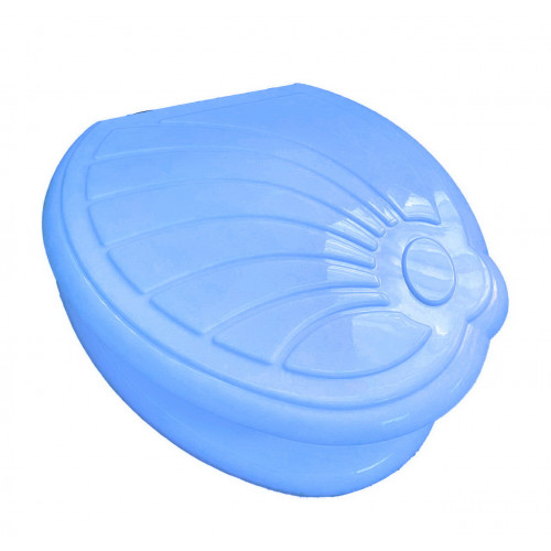 Сидіння для унітазу Радянське з візерунком блакитний