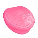 Сиденье для унитаза Советское с узором розовый