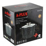 Кастрюля 1514 мрамор 6,6л  