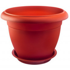 Вазон Рим 8 с подтавкой теракот