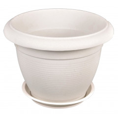 Вазон Рим  8 з підставкою білий