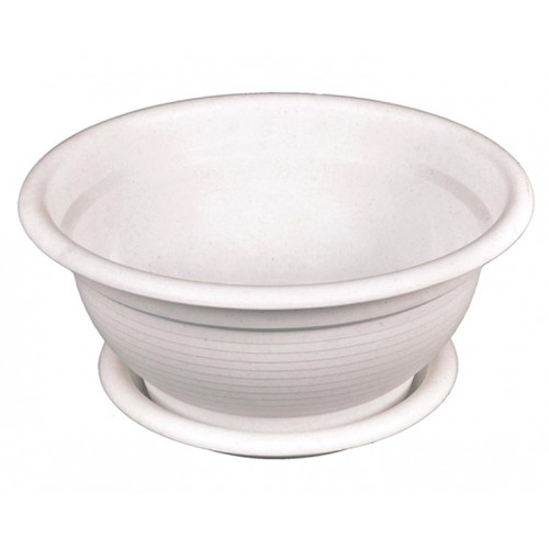 Кашпо Рим 18 з підставкою білий