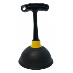 Вантуз черный с ручкой 10см