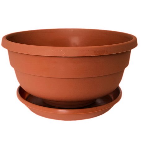 Кашпо Фиалка 210 с подвесом терракот