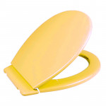 Сидіння для унітазу СД-21 з планкою 46,5х36см жовтий