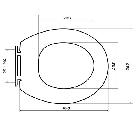 Сиденье для унитаза Универсальное голубой