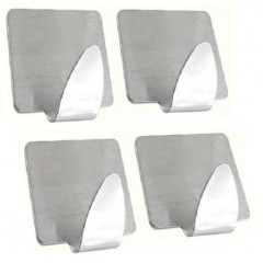 Гачок 1уп-4шт на самоклейке металл Квадрат 2098 2