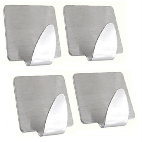 Гачок 1уп-4шт на самоклейке металл Квадрат 2098