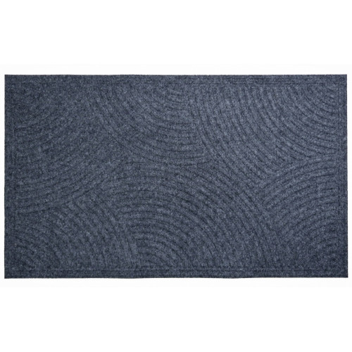 Коврик резина К-502-3 текстильный 75х40х0,5 серый