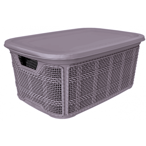 Кошик AK-601 плетінка 10л з кришкою