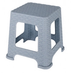 Табурет ELIF плетінка малий 420 сірий