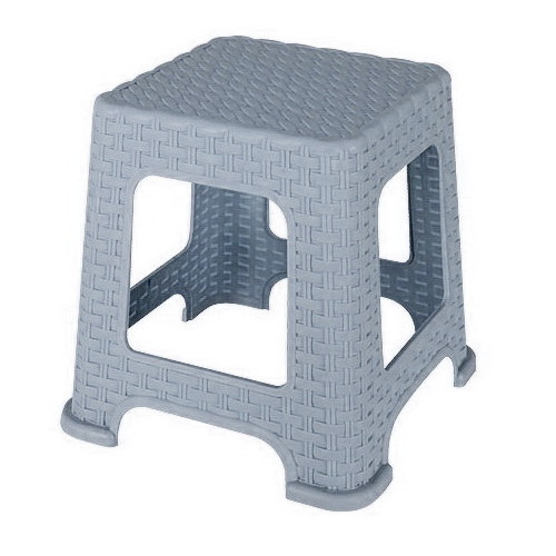 Табурет ELIF плетінка малий 420 сірий