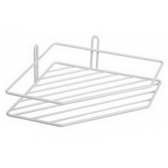 Полиця кутова метал 1-яр 20см ПТ білий