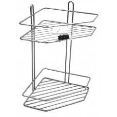 Полка угловая металл 2-яр 20см ПТ хром