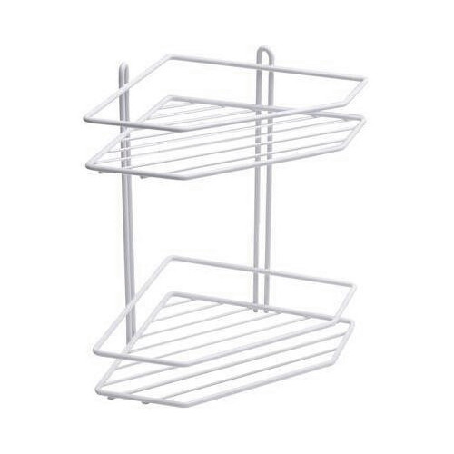 Полка угловая металл 2-яр 20см ПТ белый