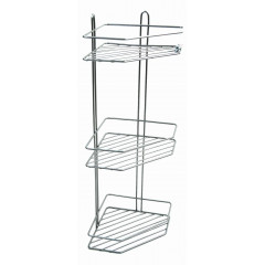 Полка угловая металл 3-яр 20см ПТ хром