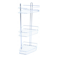 Полиця кутова метал 3-яр 20см ПТ білий