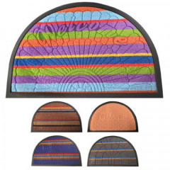 Коврик придверный J01076 полукруг 40х60см  