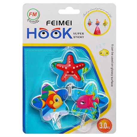 Гачки 1уп-3шт на самоклейці 5,5х5,5см R84686