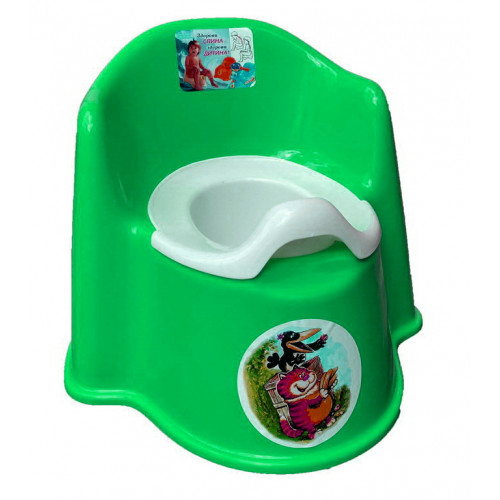 Горшок детский стульчик Трон Кс зеленый