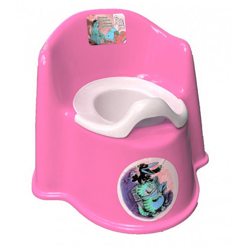 Горшок детский стульчик Трон Кс розовый