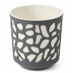 Вазон Дует 190 графіт + кремовий