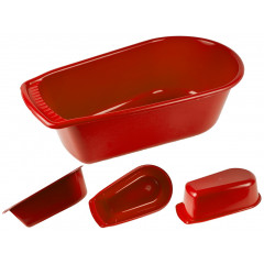 Ванночка 45л Глубокая конус красный