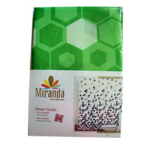 Штора Міранда TROY шестигранники зелена