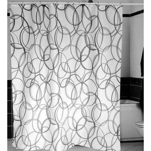 Штора Міранда AMALIA чорні кружечки