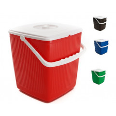 Відро 12л Гор для сміття кольорове з білою кришкою 2