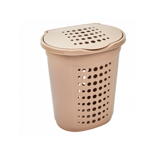 Корзина для белья алеана прямая 60л кремовый