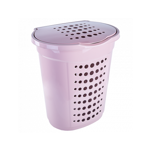 Корзина для белья алеана прямая 60л фрезия пудра