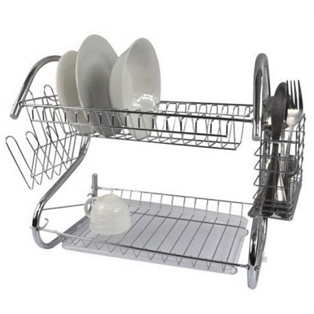 Сушарка для посуду 2-яр хром Alfa 56194