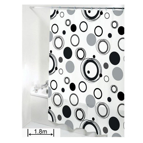 Штора Ефіопія 81060 Hx-802 Чорно-білі овали