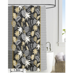 Штора Ефіопія 81067 Hx-1823 Коричнево-бежеві листя