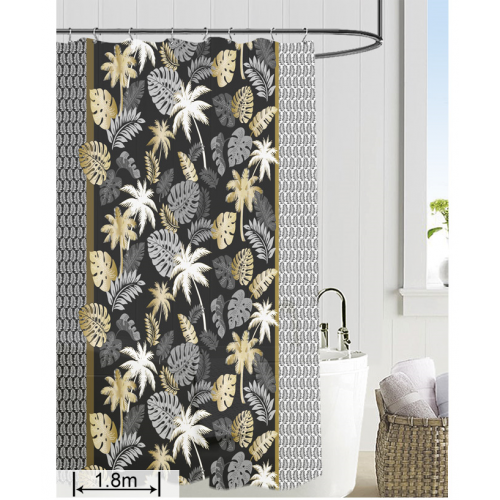 Штора Ефіопія 81067 Hx-1823 Коричнево-бежеві листя