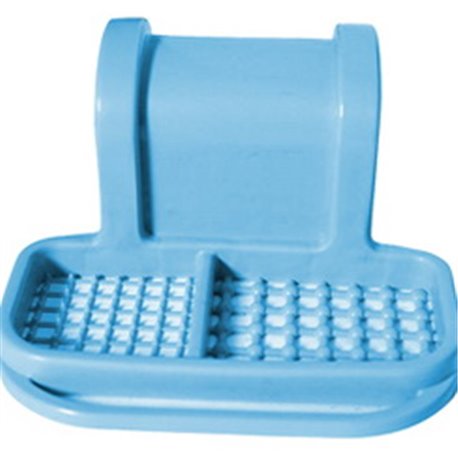 Мыльница Ева на ванную перекидная 2059 голубой