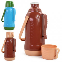 Термос 1,9л зі скляною колбою MT-4584 з малюнком