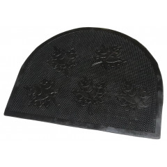 Коврик резина полукруг Листок 45х55