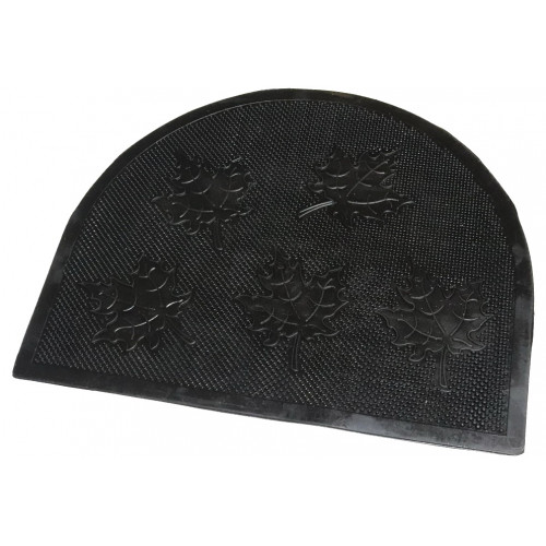 Коврик резина полукруг Листок 45х55