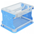 Сушилка для посуды 2-яр Ажур голубой