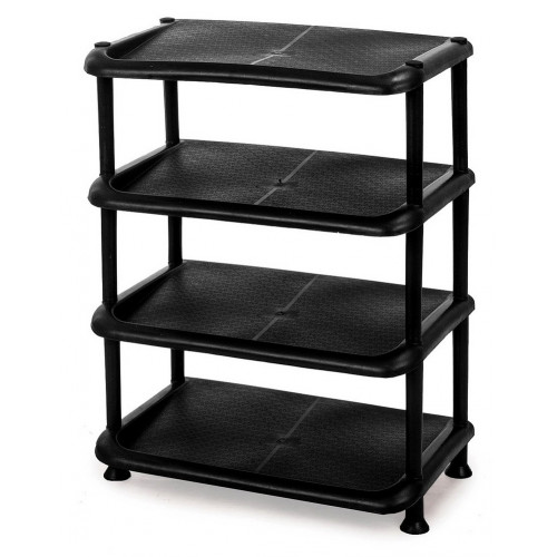 Поличка для взуття 4 Нормал чорна 48х30,5х65см