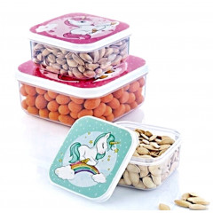 Ланч-бокс  02 0979 квадратний 4 в 1