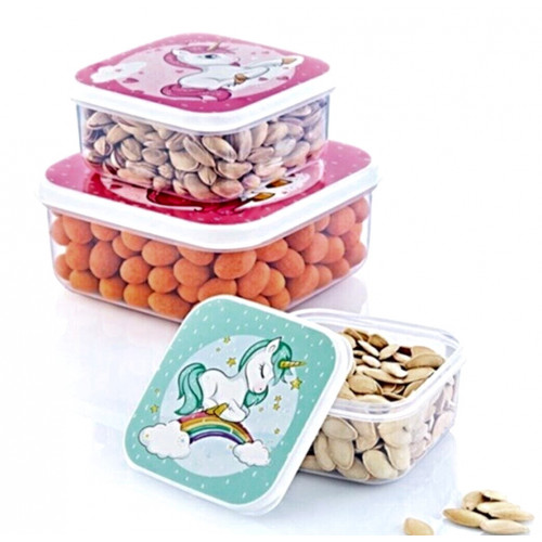 Ланч-бокс  02 0979 квадратний 4 в 1