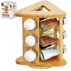 Спецівниця MS-0373 на дерев'яній підставці 9шт 