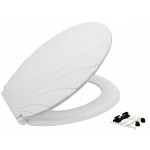 Сидіння для унітазу Ракушка з етикеткою 