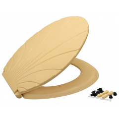 Сидіння для унітазу Ракушка з етикеткою бежевий