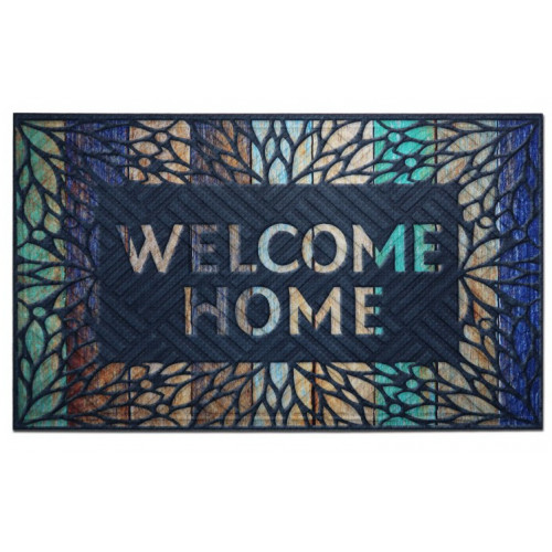 Коврик резина K-603-24 принт 90х60х0,12 WELCOME HOME