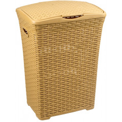 Корзина для білизни 50л Ротанг бежевий