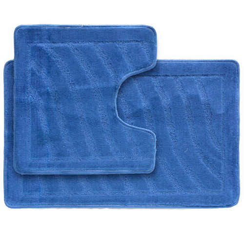 Коврик 2-й 50х80 турция голубой темный